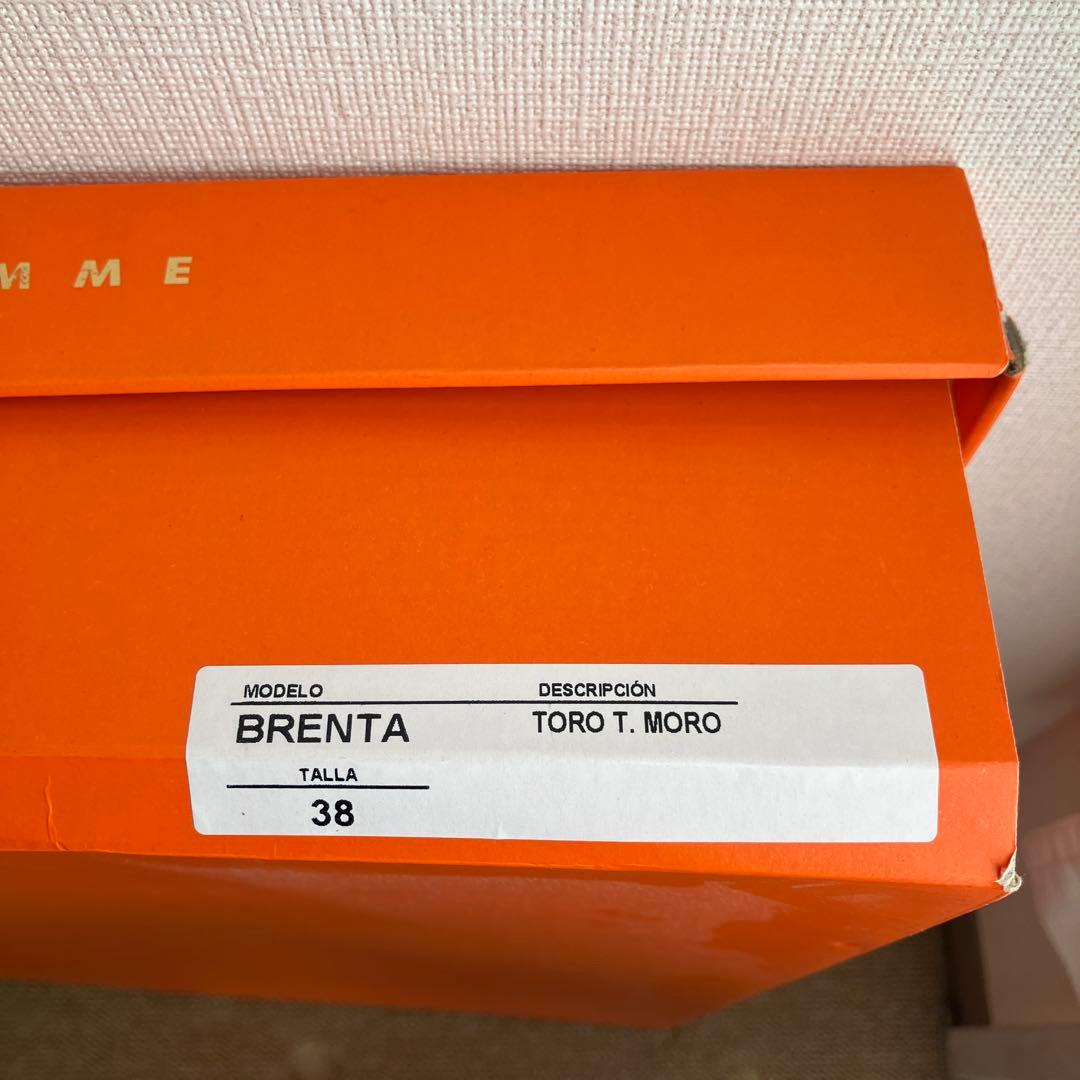 美品‼️REMME ブレンタ38 ブラウンレザー　ロングブーツ インヒール