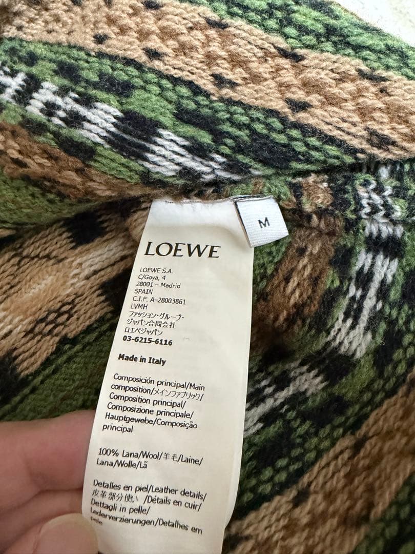 LOEWE ロエベ 総柄ニットポロ セーター M FW2024