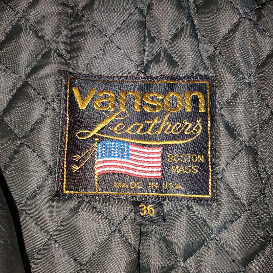 専用　人気良品Vanson C2ダブルライダース袖TALONZip36