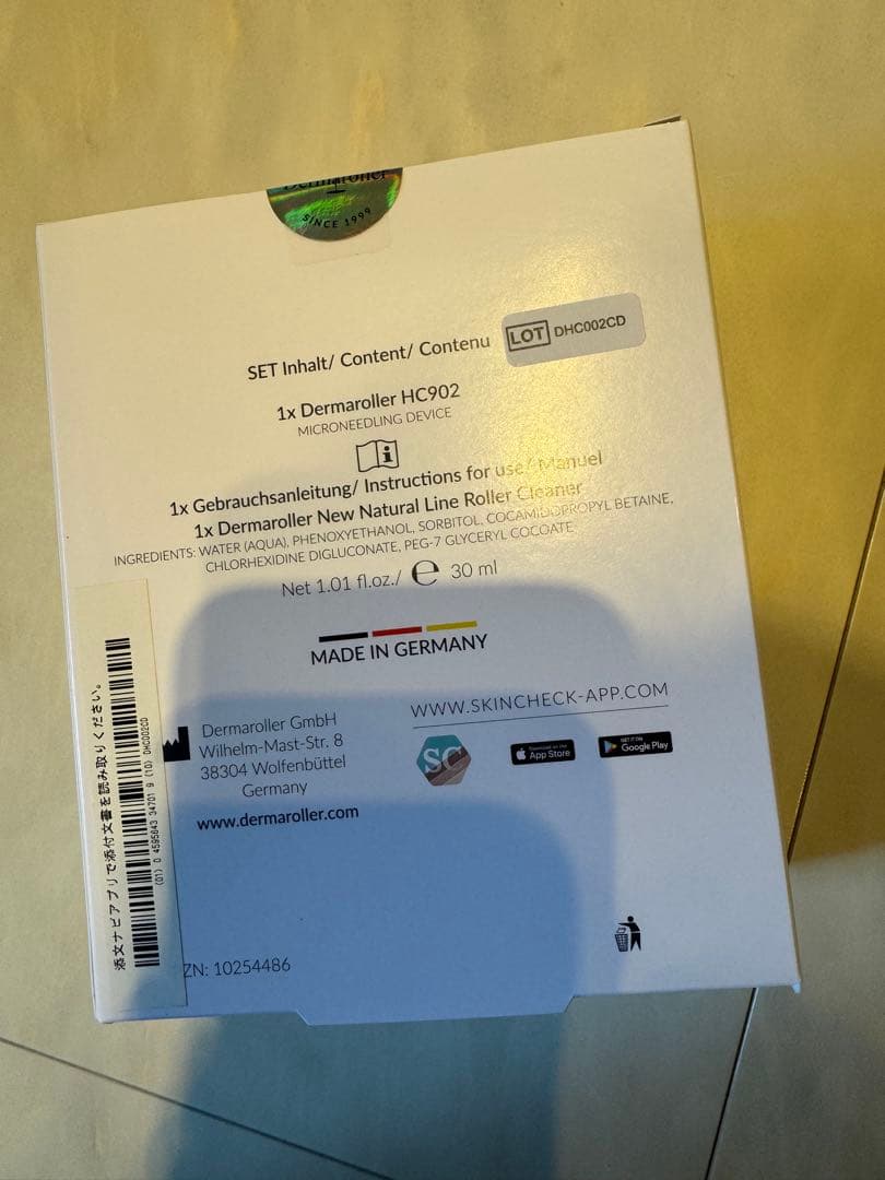 【未開封】Dermaroller HC902 & ローラークリーナー セット
