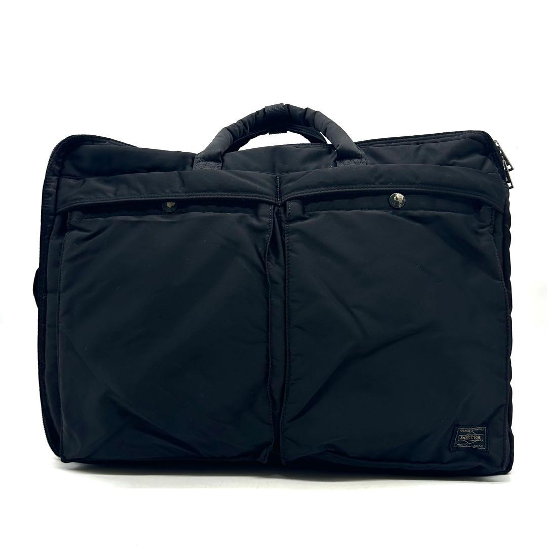 【近年モデル】ポーター タンカー 3way ビジネスバッグ リュック 2層式 黒