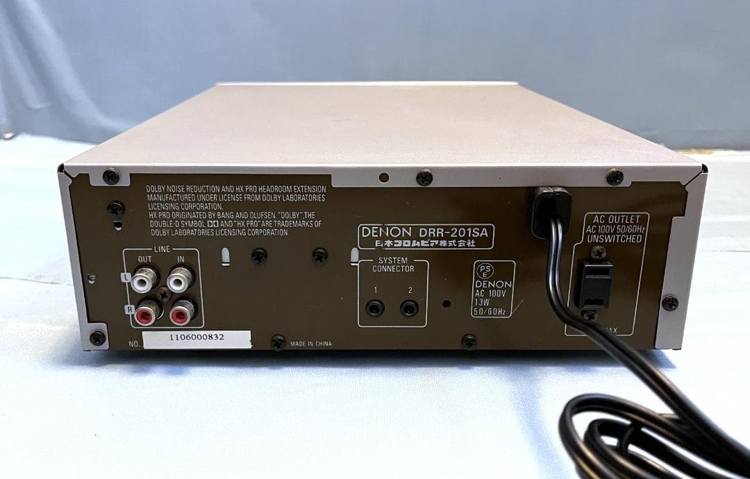 【動作OK！！】カセットデッキ　DENON　デノン　DRR-201SA