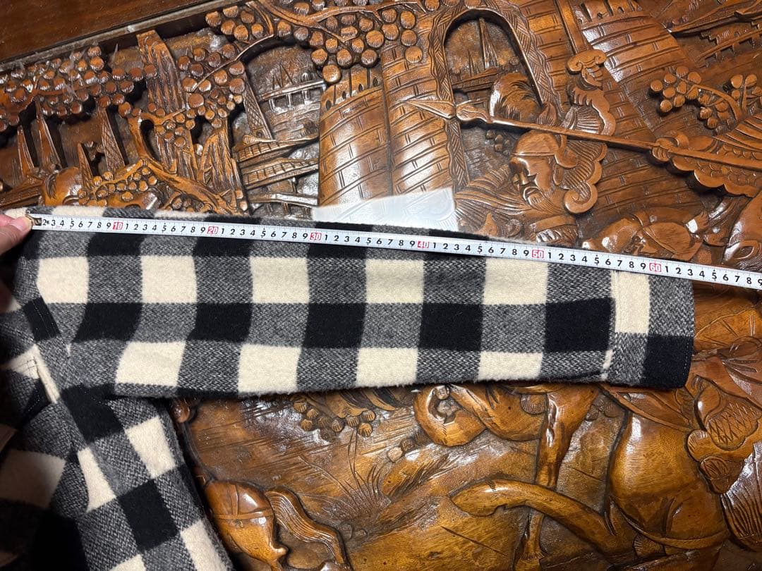 H.R.MARKET WOOLRICH チェック　エルボーパッチ　CPO 3