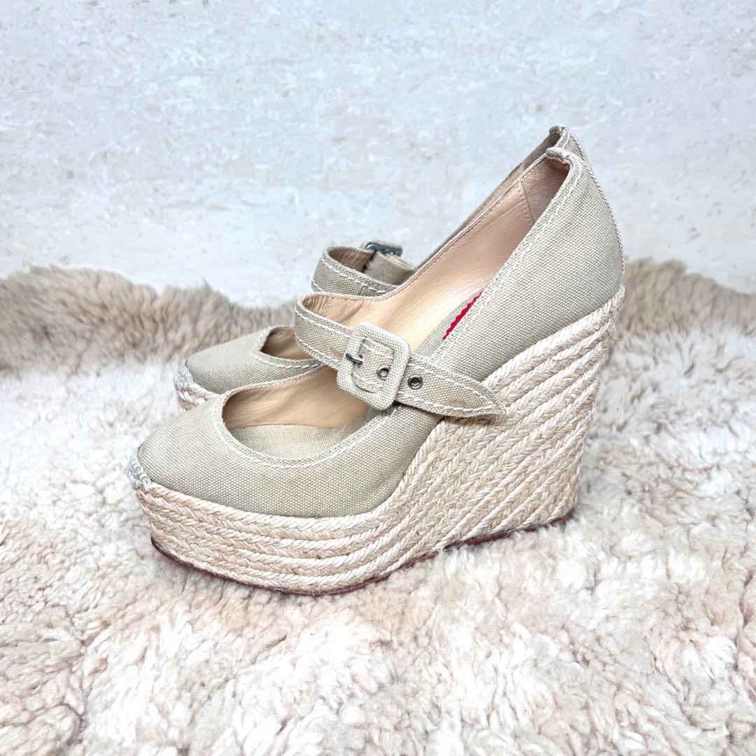 美品✨ クリスチャンルブタン ウエッジソール　36