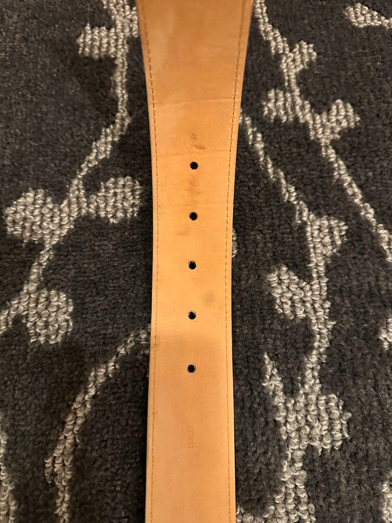 Louis Vuitton ダミエベルト ゴールドバックル　白　メンズ　85