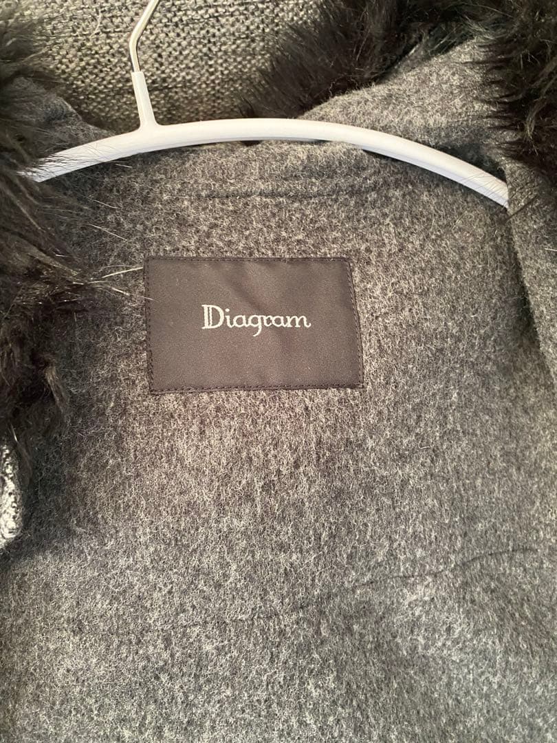 グレースコンチネンタル　ダイアグラム リバーダッフルコート　36