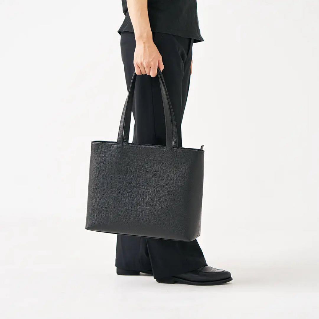 HushTug ハッシュタグ　レザートートバック　ブラック