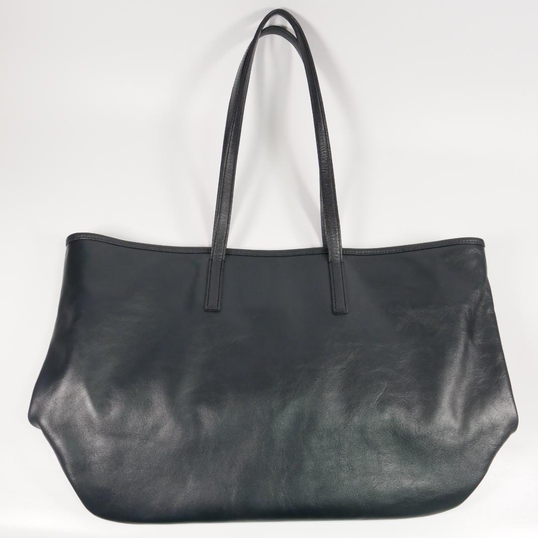 美品✨ビジネスレザーファクトリー トートバッグ A4収納可 レザー ネイビー