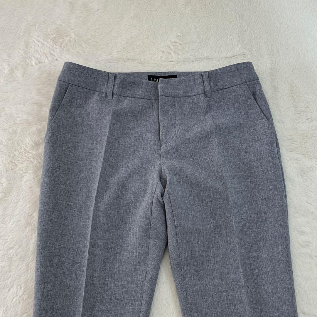 INDIVI インディヴィ　セットアップ　ノーカラー　パンツ　スーツ　38