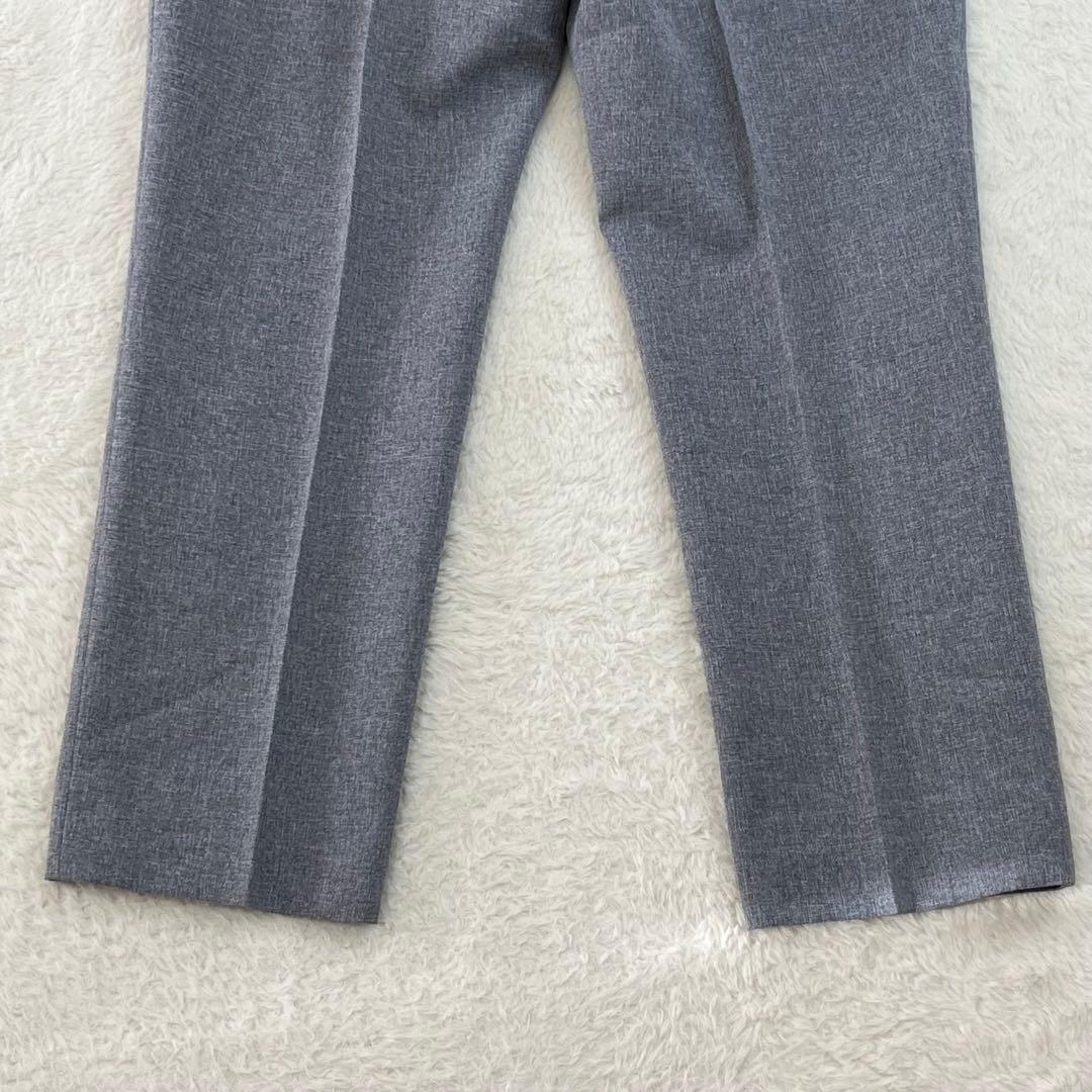 INDIVI インディヴィ　セットアップ　ノーカラー　パンツ　スーツ　38