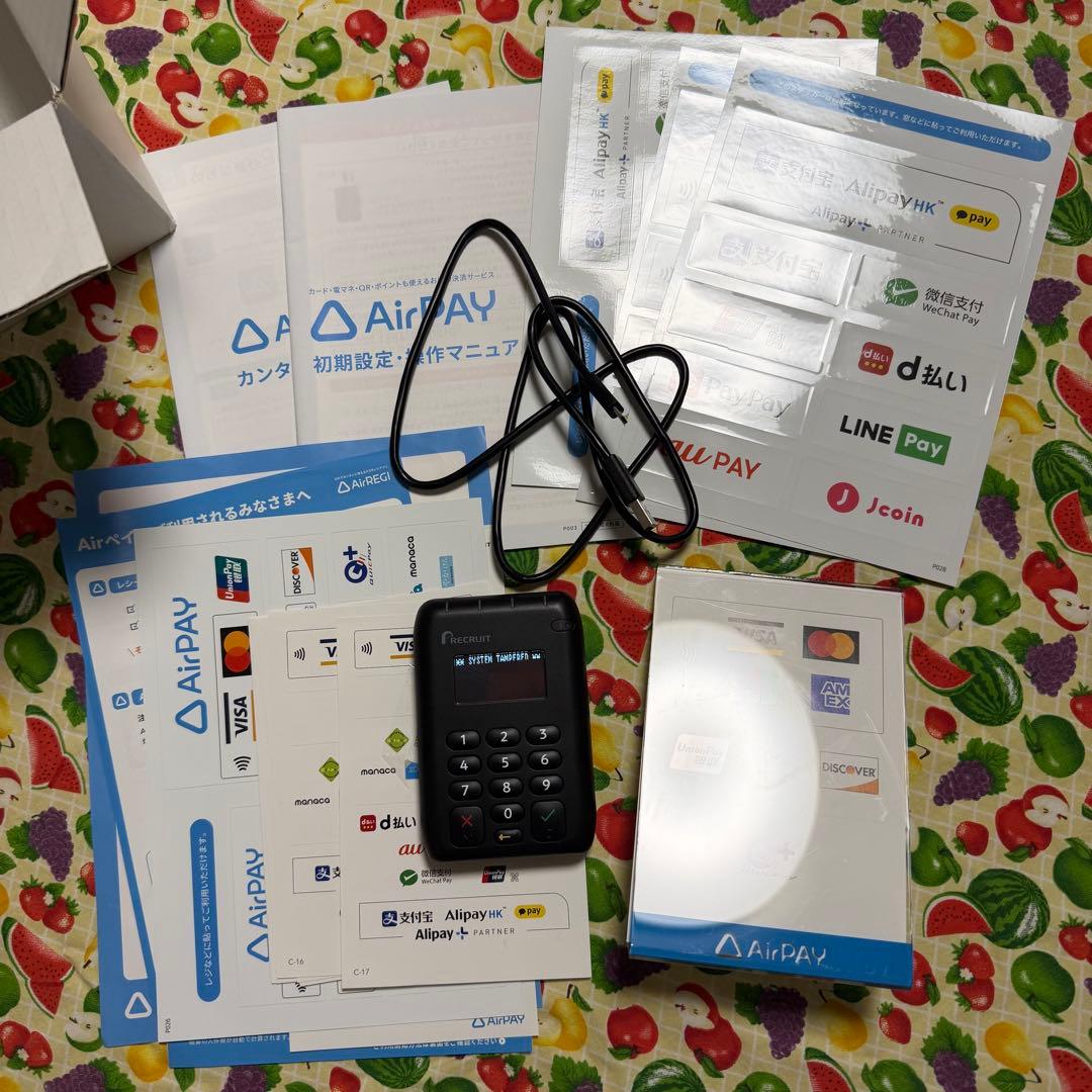 エアペイ カードリーダー Airpay 決済端末 キャッシュレス 出店 移動販売