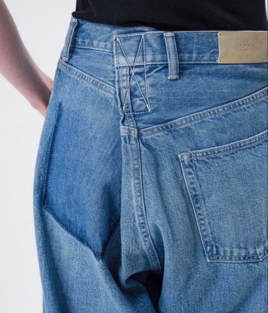 STUNNING LURE KURO iro クロスワイドデニムパンツ