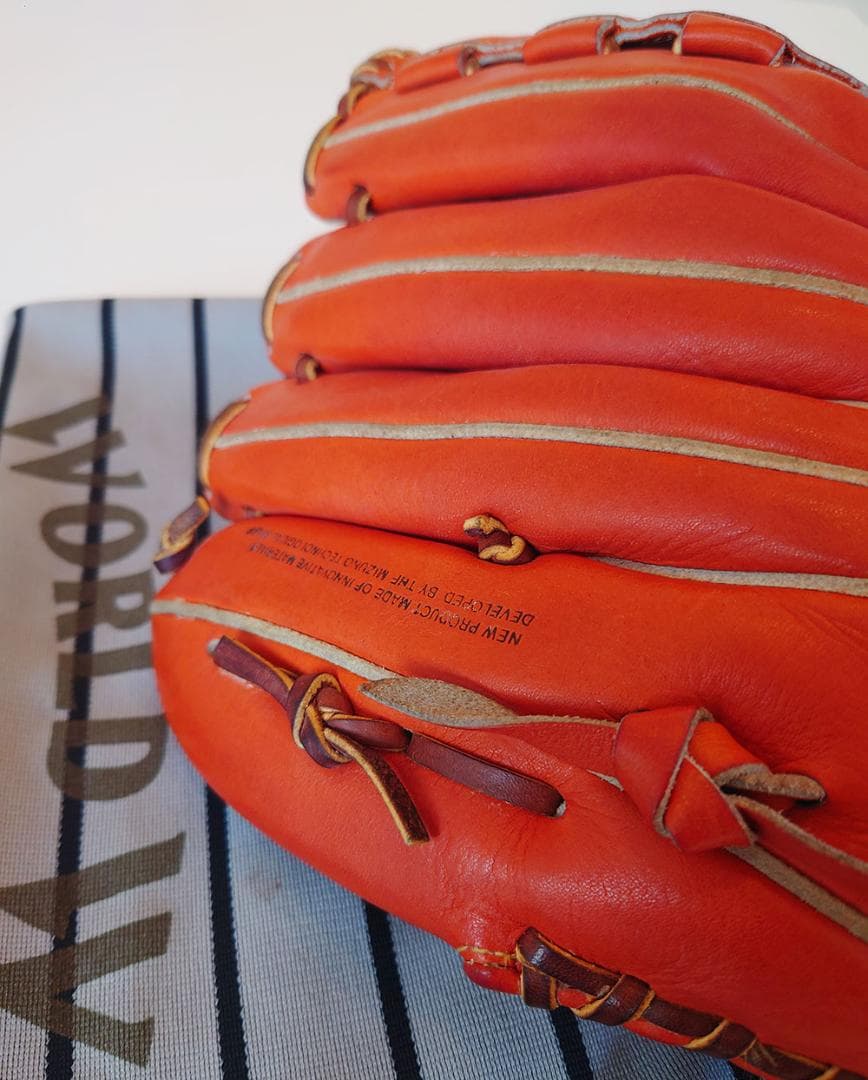 ミズノ ワールドウィン 硬式グローブ 信義作 東尾修モデル 1986年 極美品
