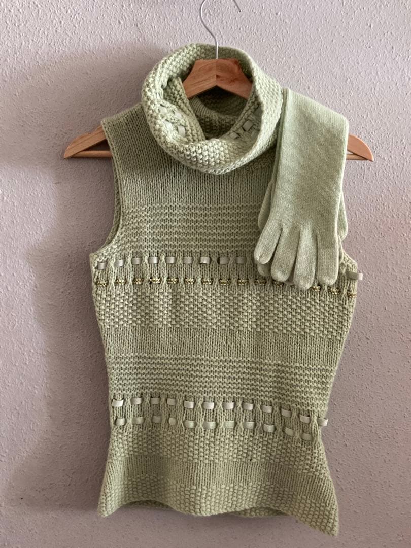 フォクシー カシミヤ 100% フローラル ニット セーター