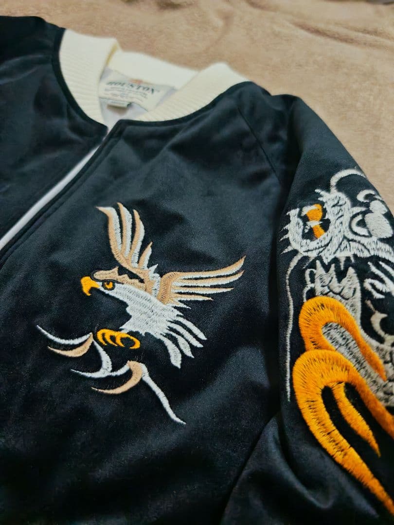 美品 HOUSTON USA アラスカ 日本限定 別珍 スカジャン unisex