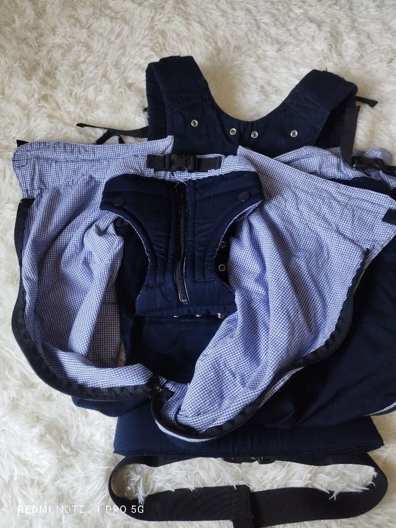 極美品】WEEGO TWIN ウィーゴツイン　ネイビー　2人用抱っこ紐