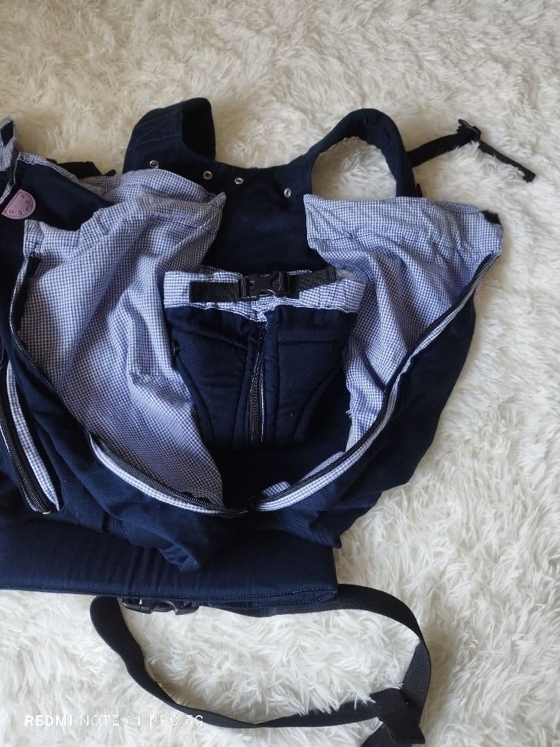 極美品】WEEGO TWIN ウィーゴツイン　ネイビー　2人用抱っこ紐