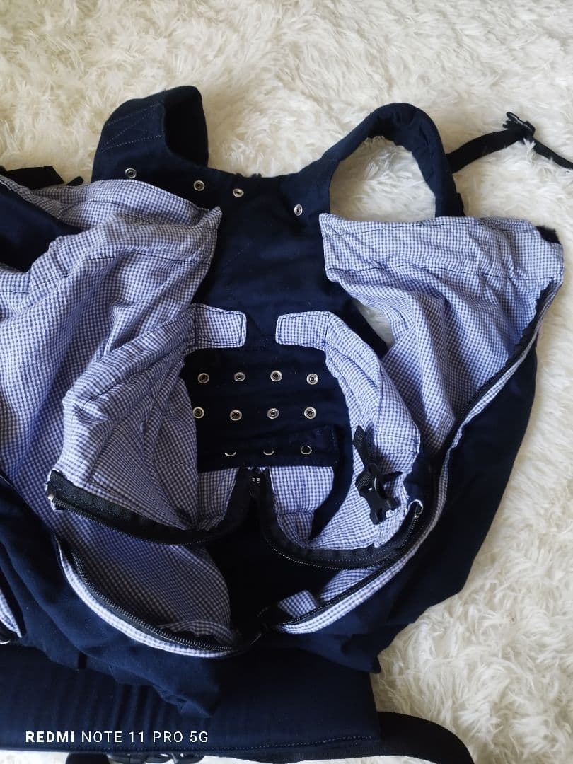 極美品】WEEGO TWIN ウィーゴツイン　ネイビー　2人用抱っこ紐