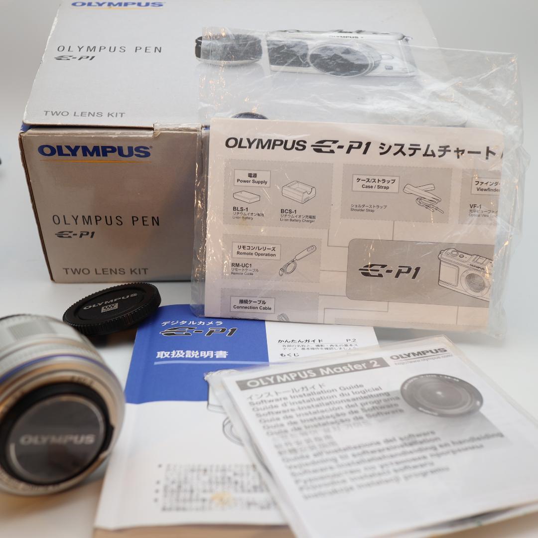 OLYMPUS PEN E-P1 TWO LENS KIT　２レンズキット　白