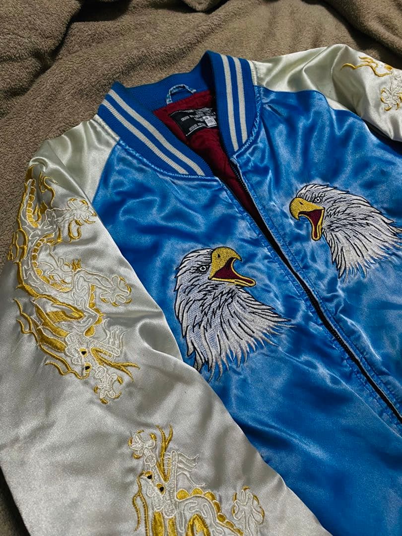 JUNGLE STORM 日本 スカジャン unisex サテン vintage