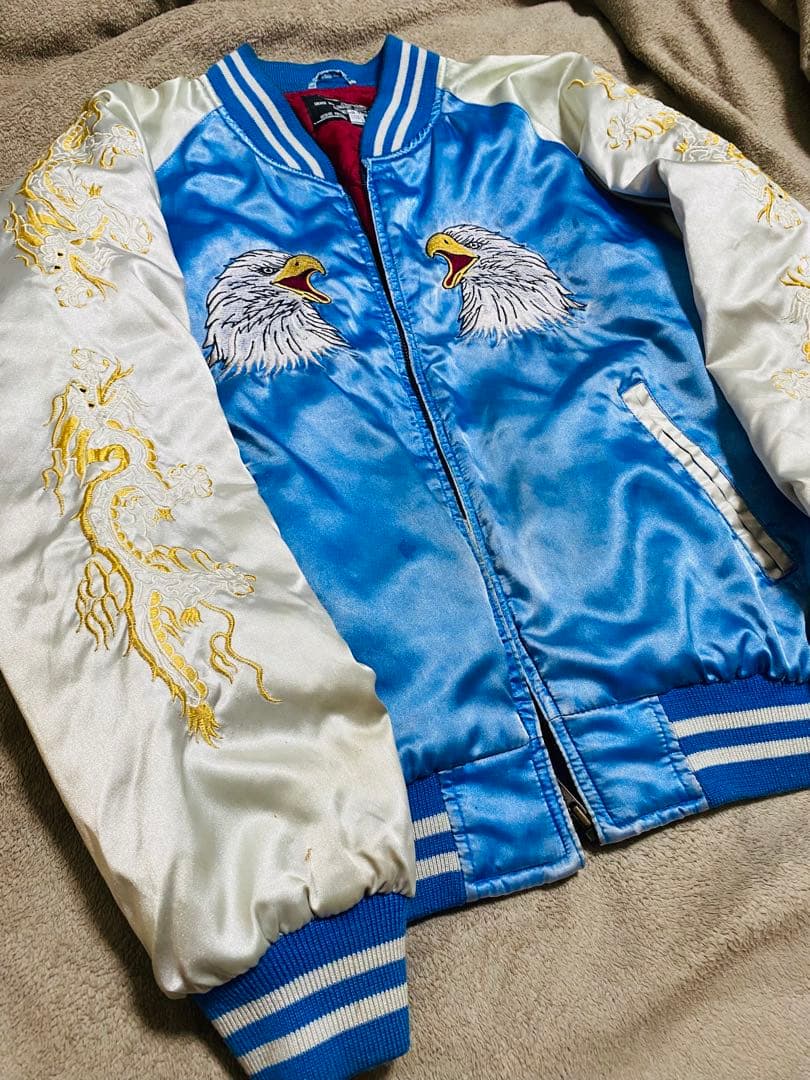 JUNGLE STORM 日本 スカジャン unisex サテン vintage