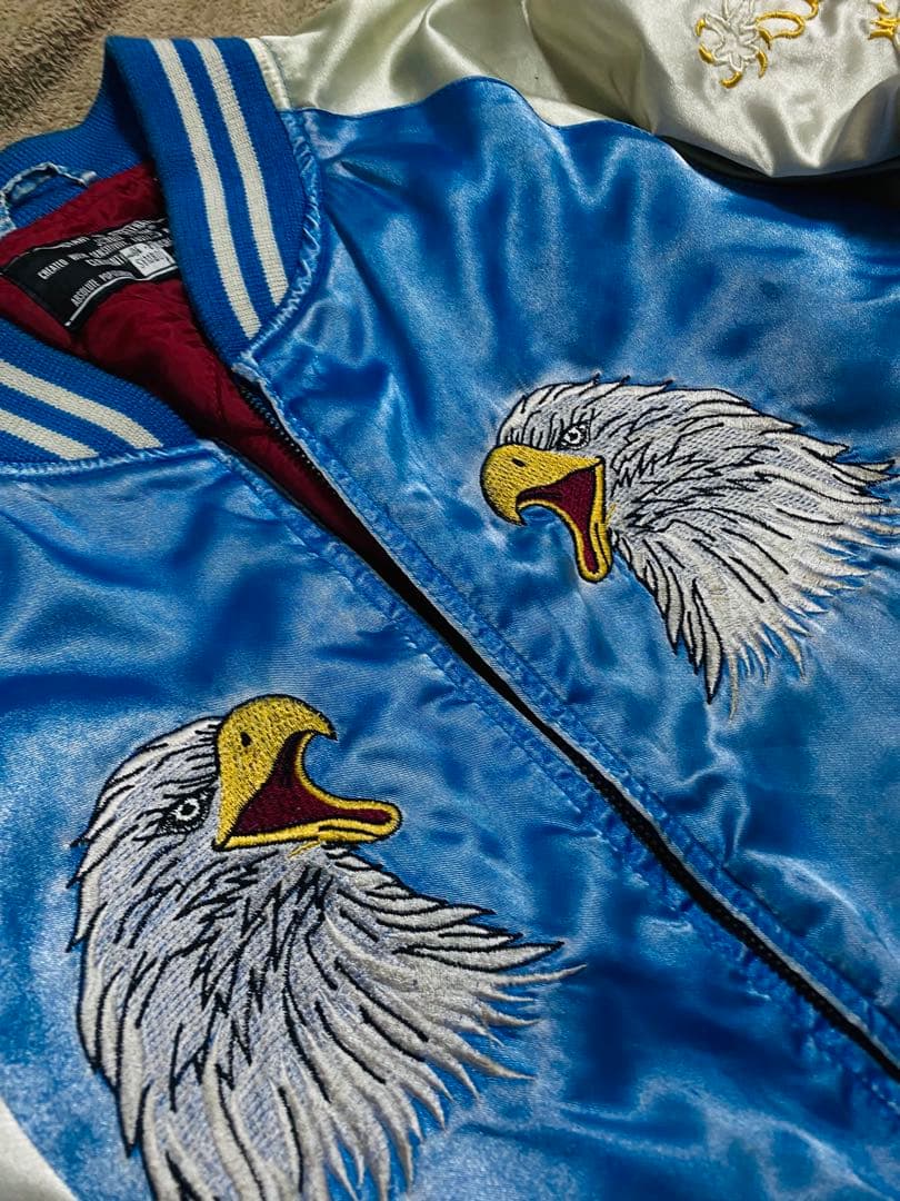 JUNGLE STORM 日本 スカジャン unisex サテン vintage