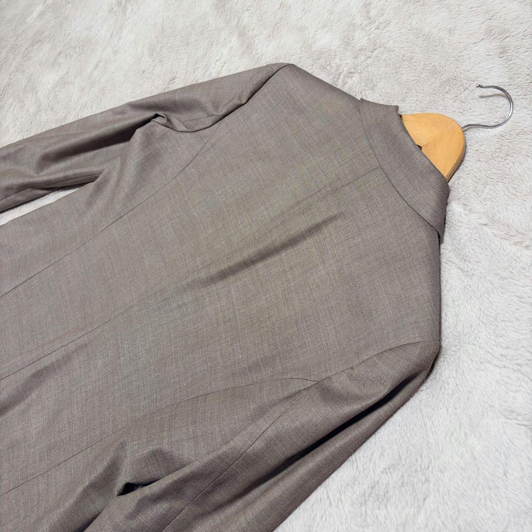 未使用 レリアン ロロピアーナ パンツスーツ 11号 シルク ベージュ 上下 L