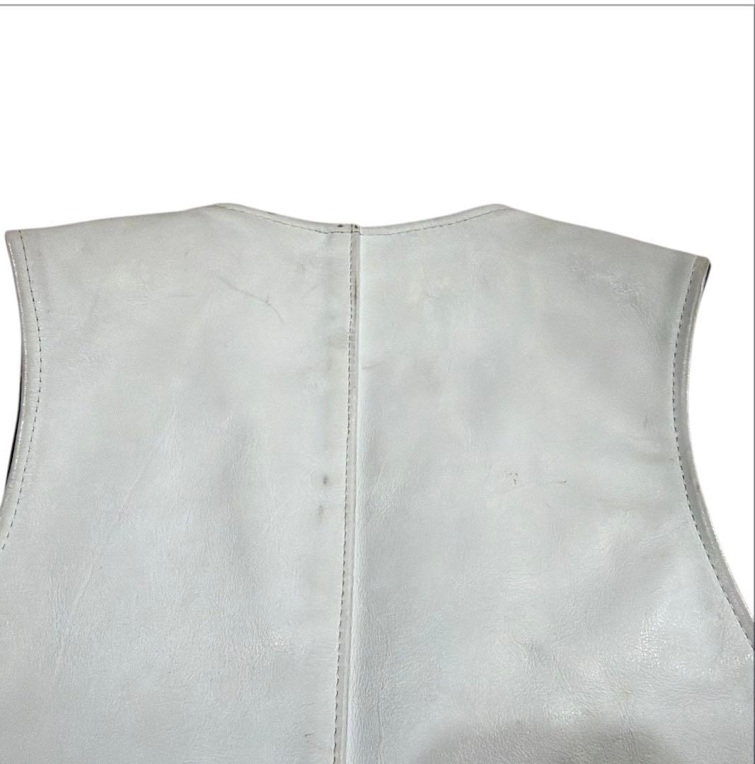 vanson レザーベスト サイズ36 S ホワイト