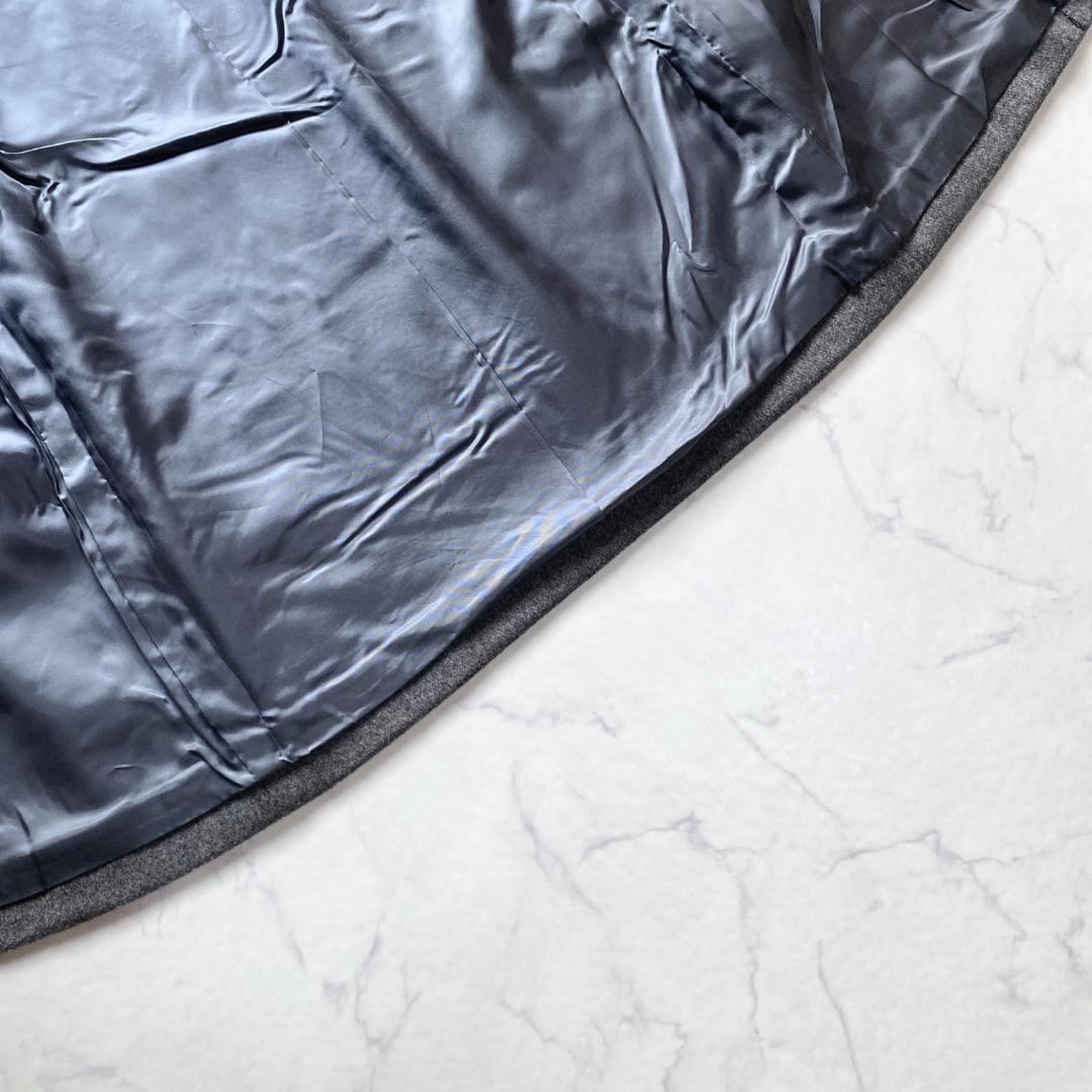 美品✨アナイ メルトンダッフルコート ロング フォックスファー グレー 38