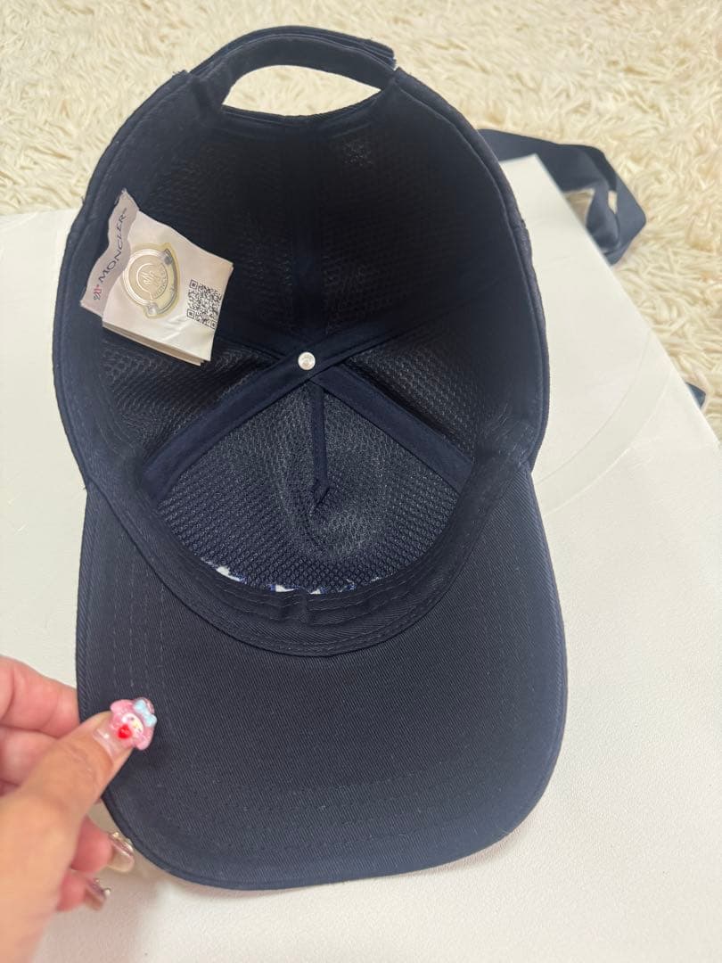 ⭐︎正規品⭐︎美品⭐︎MONCLER ネイビー ベースボールキャップ
