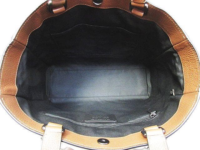 ● COACH レザー 2way トートバッグ ブラウン CR390 メンズ