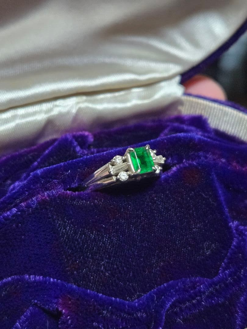 pt650　 レトロ　ヴィンテージ　昭和　リング　プラチナ　pm