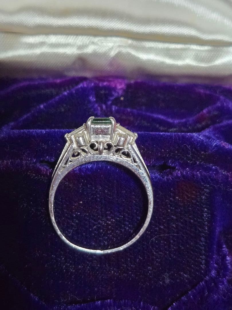 pt650　 レトロ　ヴィンテージ　昭和　リング　プラチナ　pm