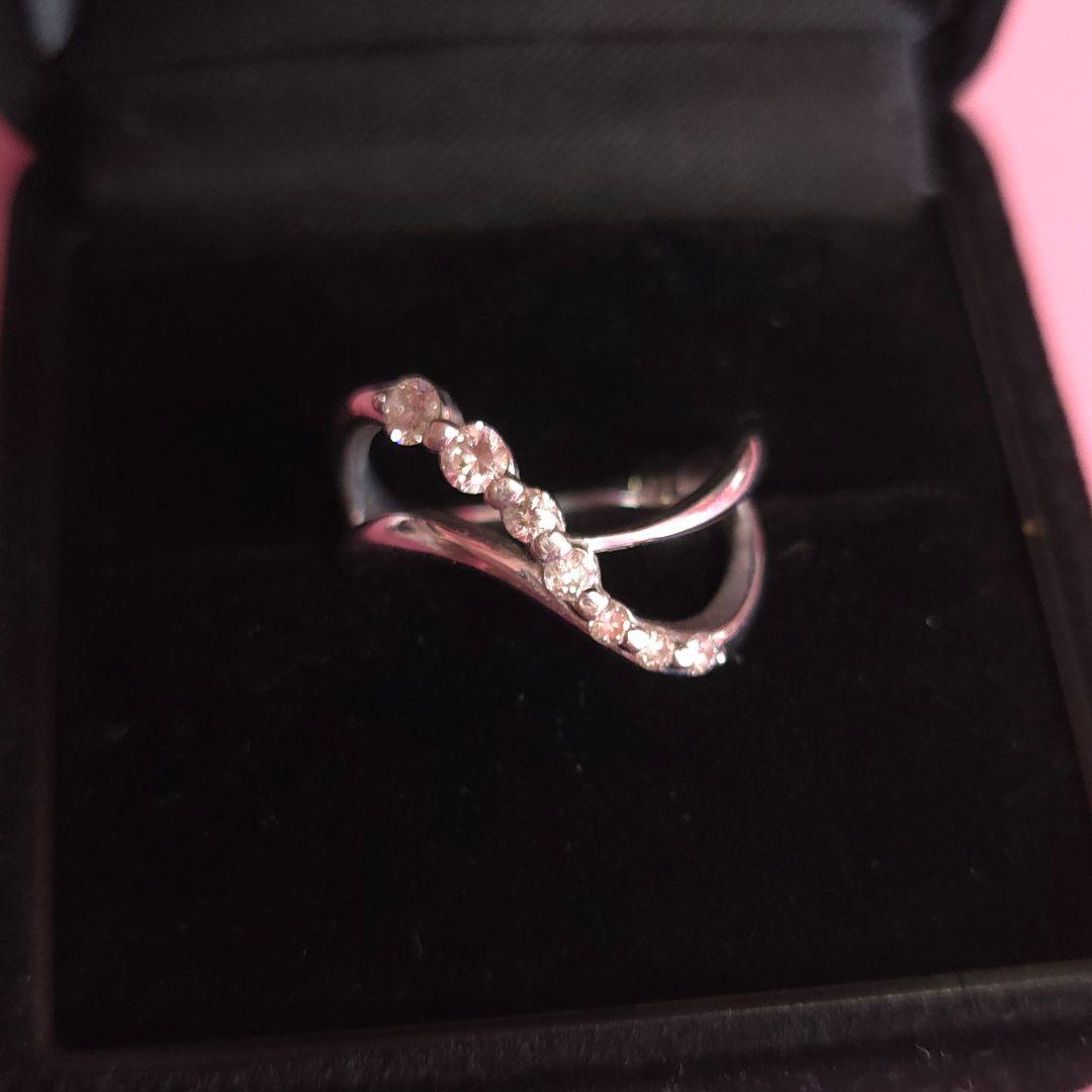 K18WGダイヤモンドリング