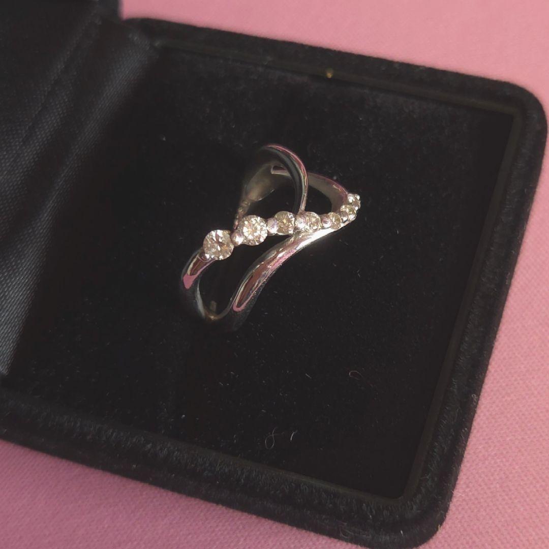 K18WGダイヤモンドリング