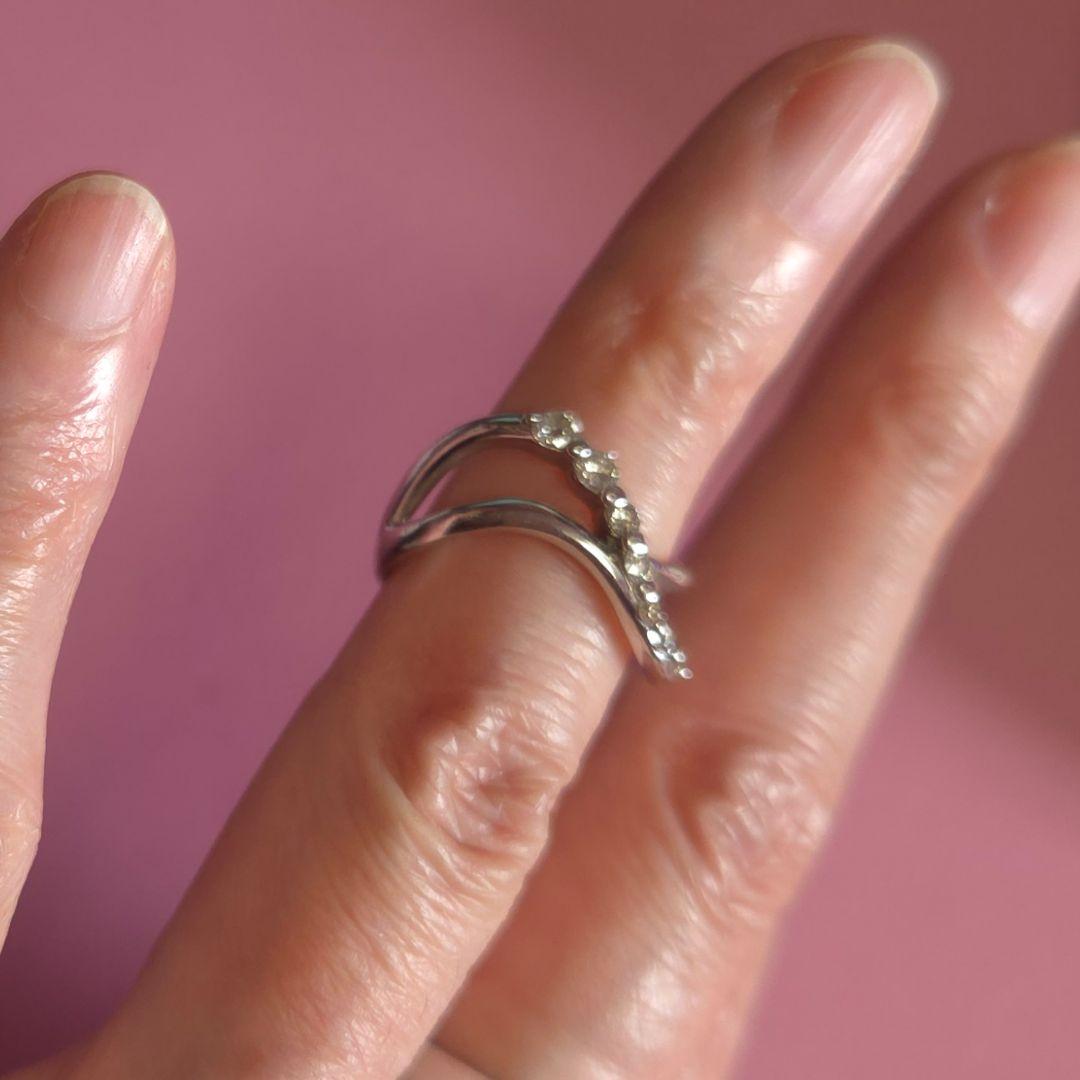 K18WGダイヤモンドリング