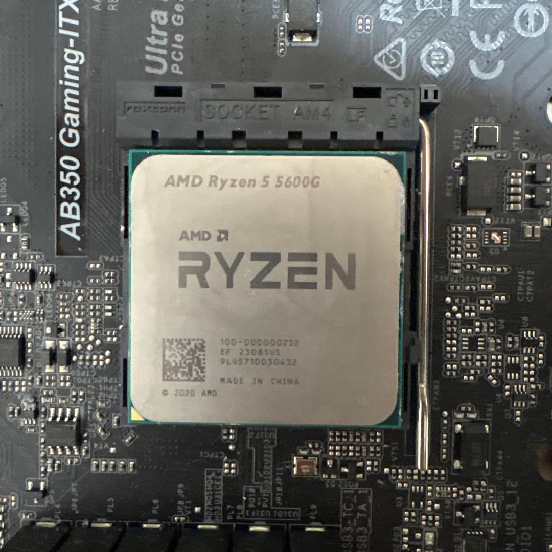 CPU AMD Ryzen 5 5600G CPU+ ASRock AB350 ITX