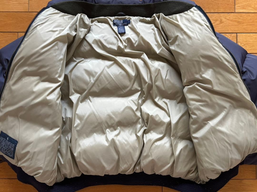 せな　Polo Ralph Lauren ダウン　USA製　ブルー　90s