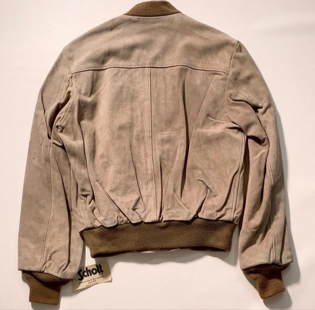 【こむちゃんまん】Schott 327 スエード ボンバージャケット