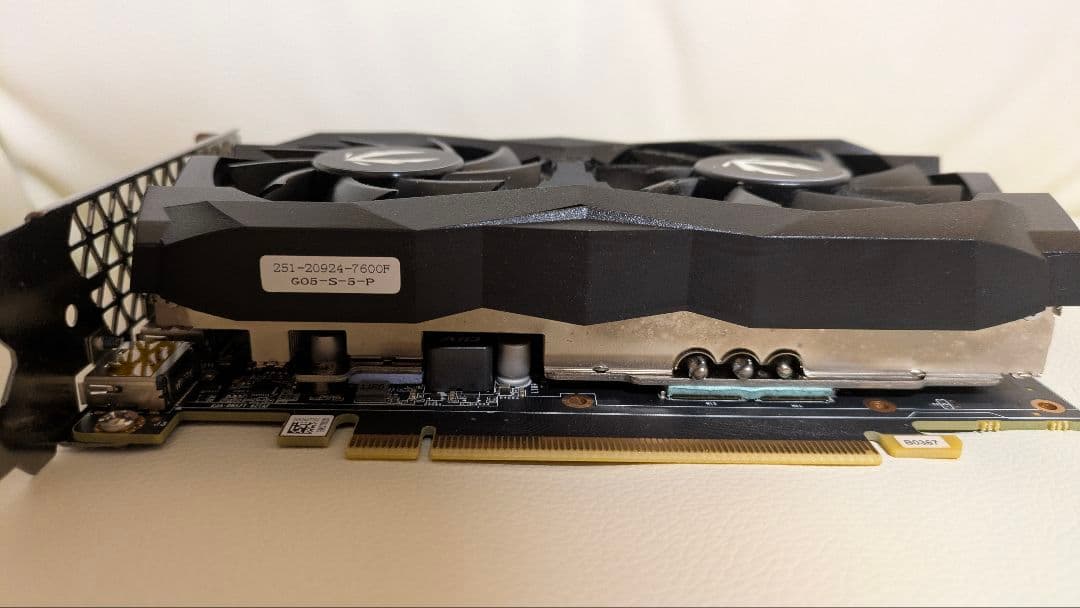 ZOTAC製 NVIDIA GeForce GTX 1660 Ti（6GB）