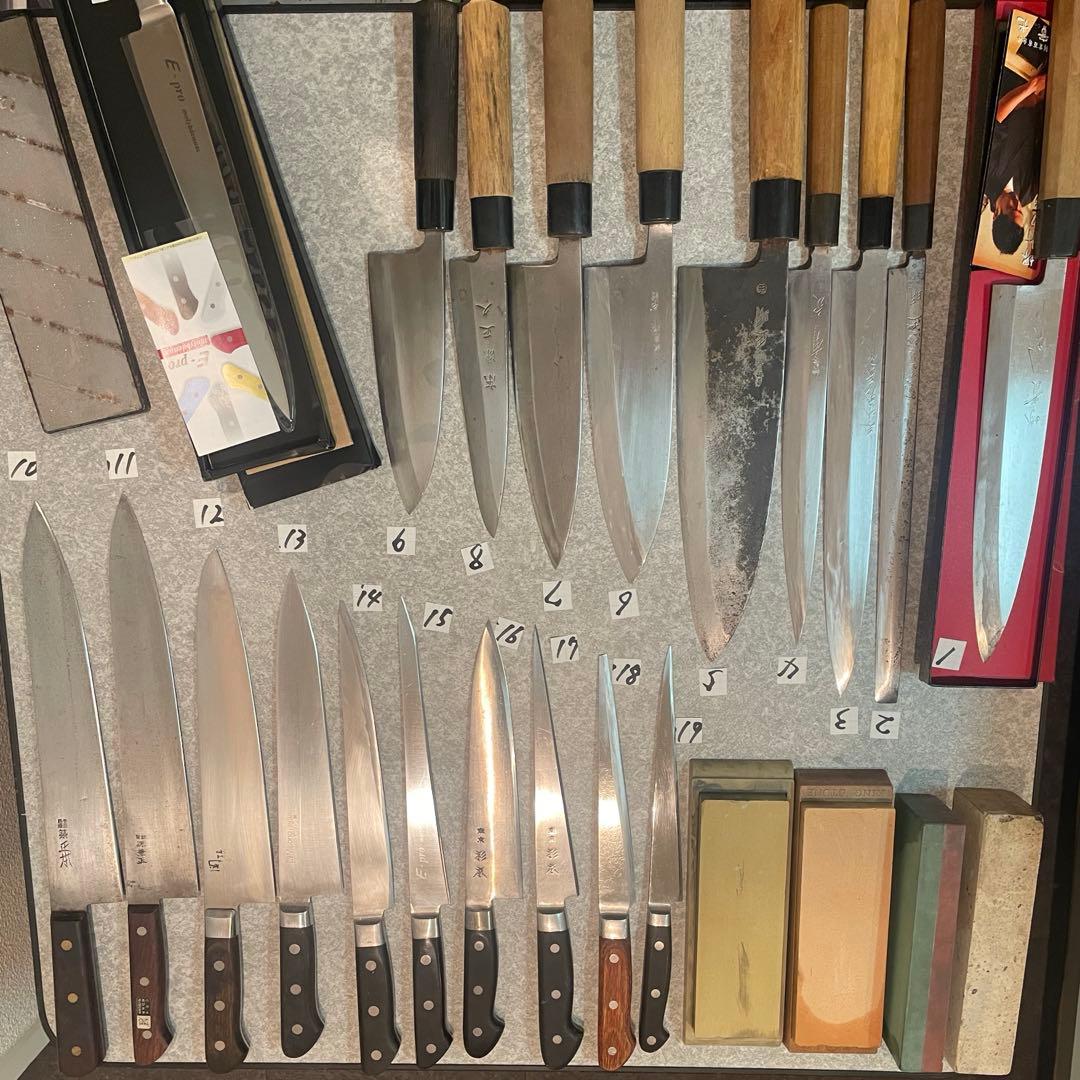 包丁　魚屋引退20本セット売り　希望価格コメントで正本　杉本　有次　正明　牛刀