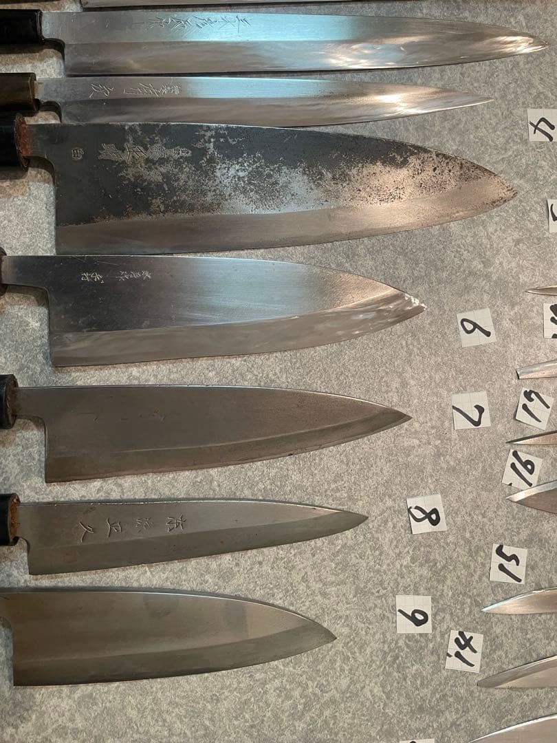 包丁　魚屋引退20本セット売り　希望価格コメントで正本　杉本　有次　正明　牛刀