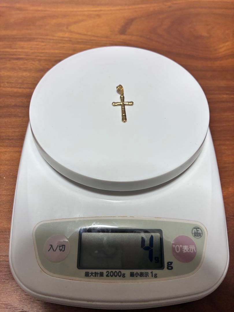 N*N様 18金　クロス型 ペンダントトップ　（4g）