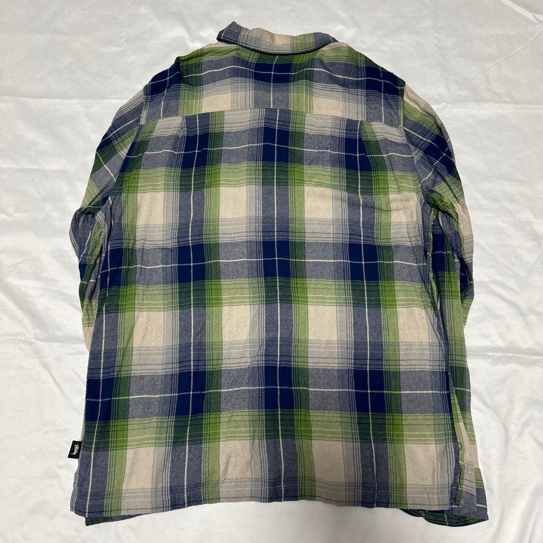 stussy rayon plaid shirt 中田圭佑