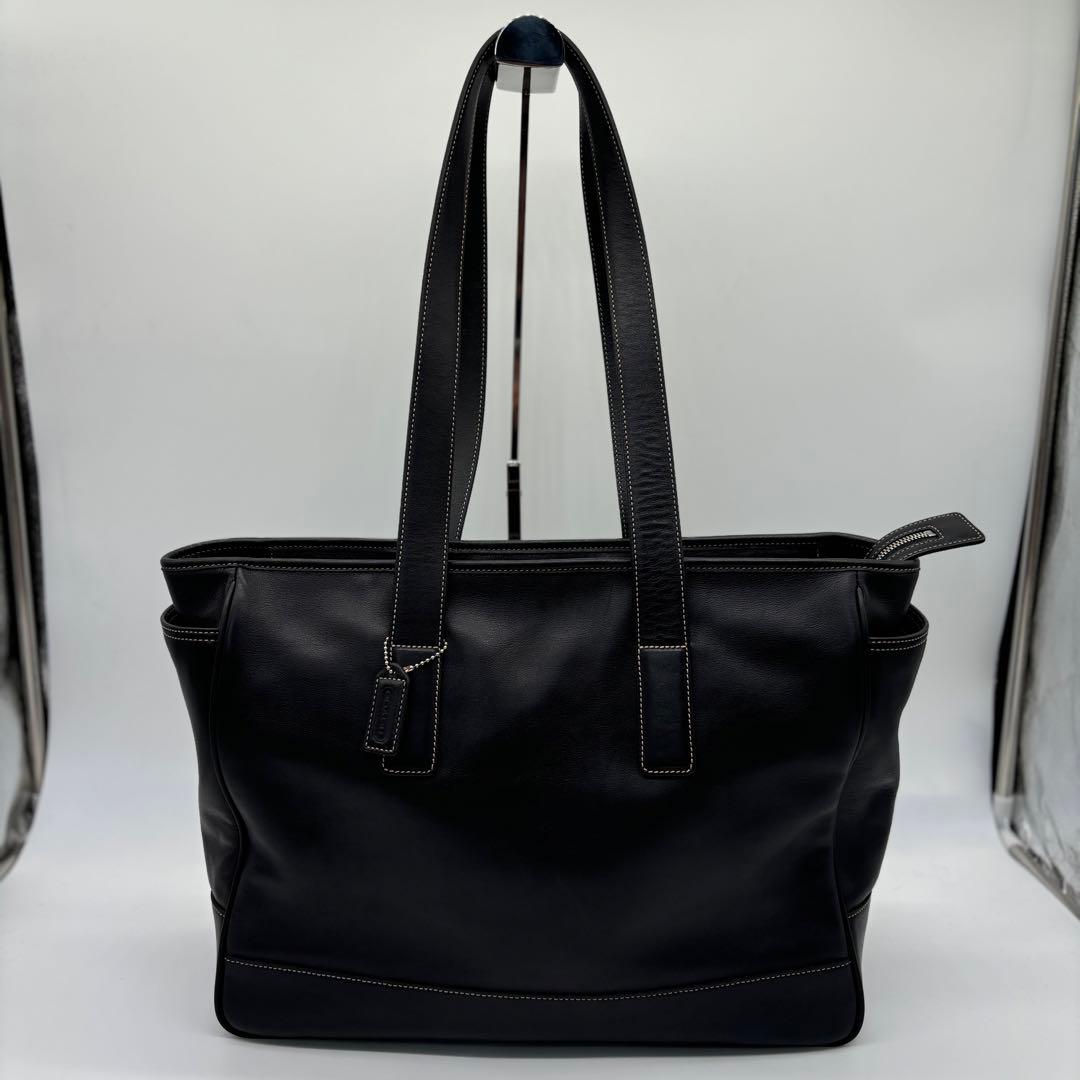 美品✨COACH コーチ レザー マザーズバッグ トートバッグ ブラック