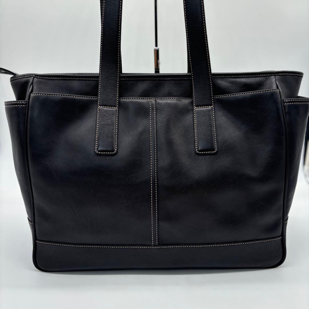 美品✨COACH コーチ レザー マザーズバッグ トートバッグ ブラック