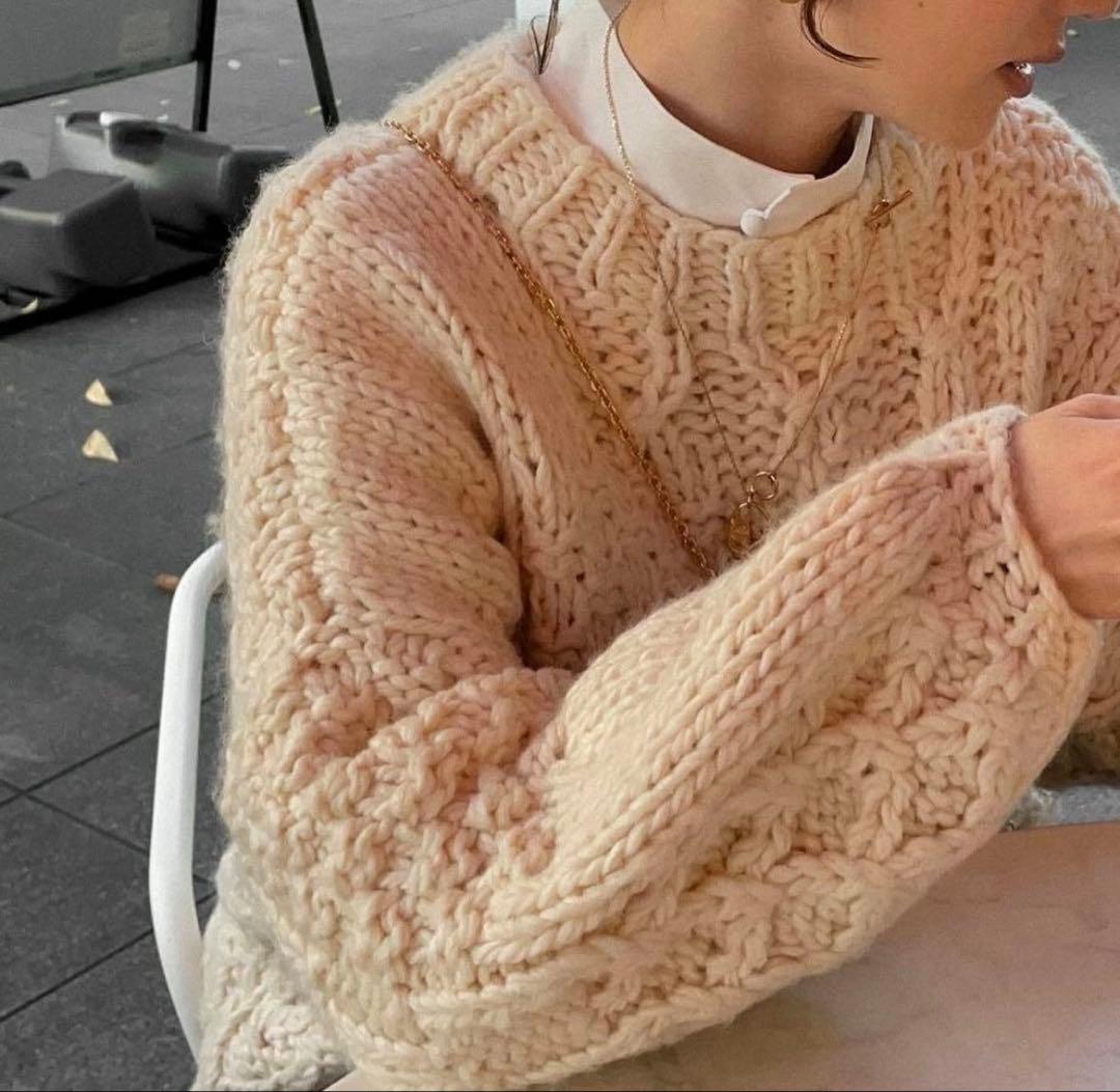 Eaphi HAND DESIGN OVER KNIT ニット