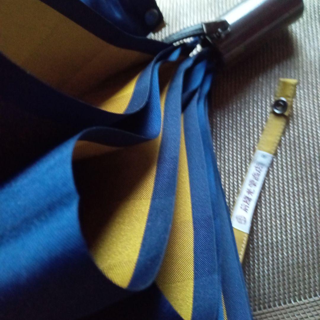 「新品未使用品」　前原光榮商店　『シャドウ』　折りたたみ 　ネイビー×マスタード