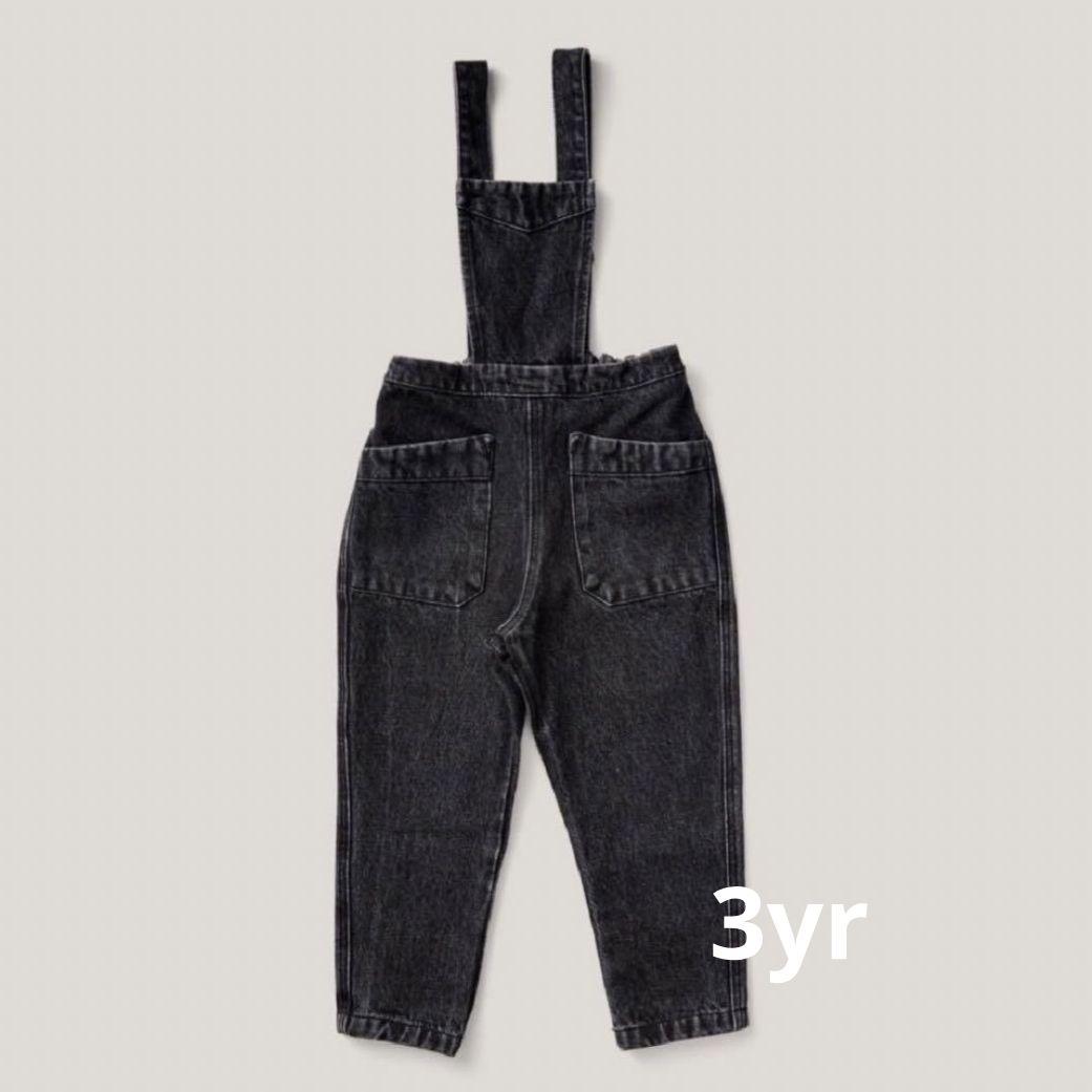 美品タグ付 Soor Ploom Charlie Overall ブラックデニム