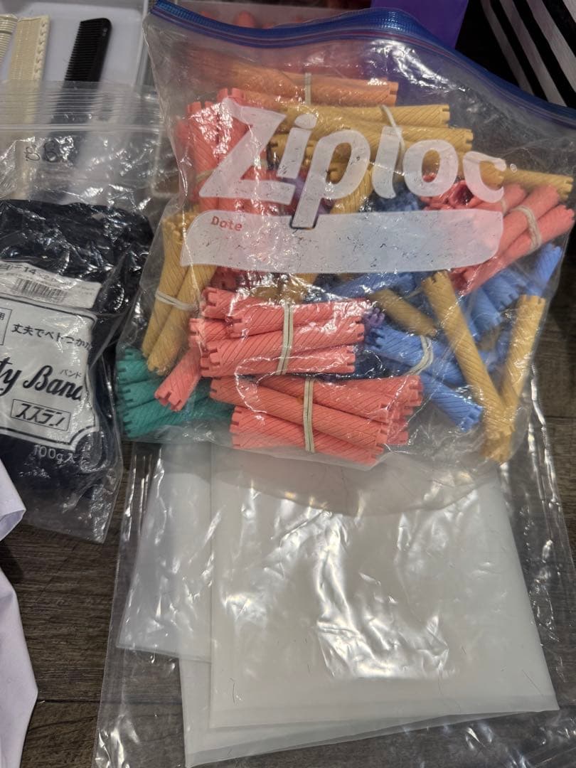 美容師国家試験　用具一式　オールウェーブ　ワインディング